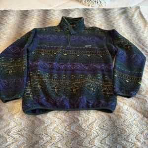 PATAGONIA SYNCHILLA SNAP-T VINTAGE FLEECE PULLOVER WOMENS M